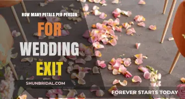 Petal-Perfect Wedding Exit: How Many Petals Per Person?