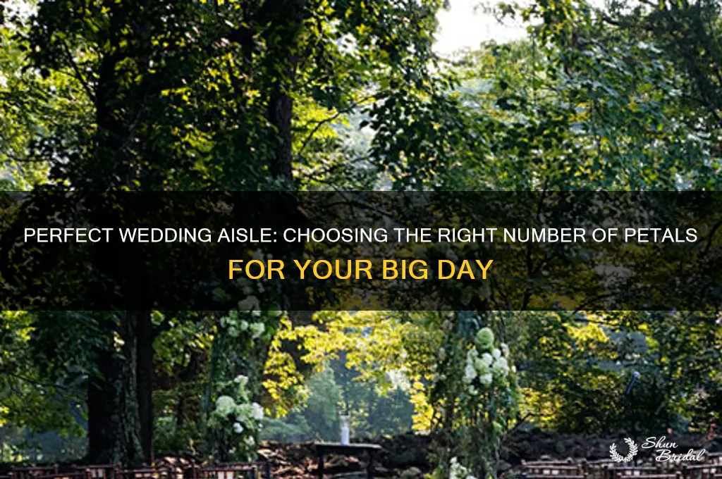 how many petals to buy for wedding isle