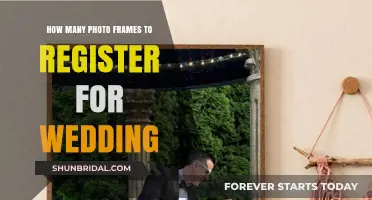 Registering for Wedding Photo Frames: How Many?