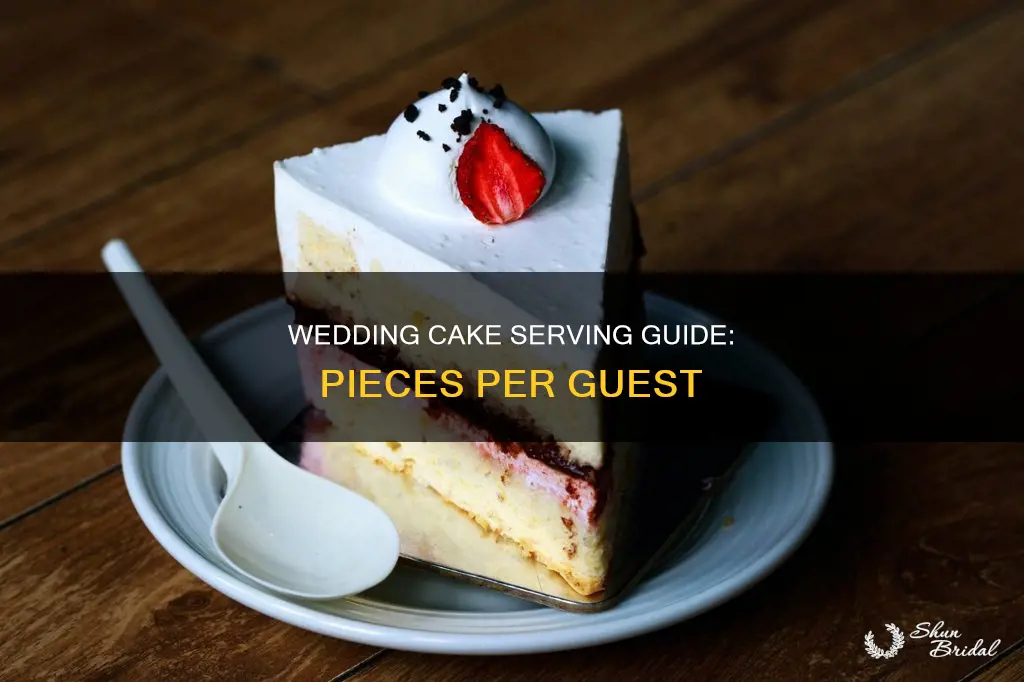 how many pieces of wedding cake per guest