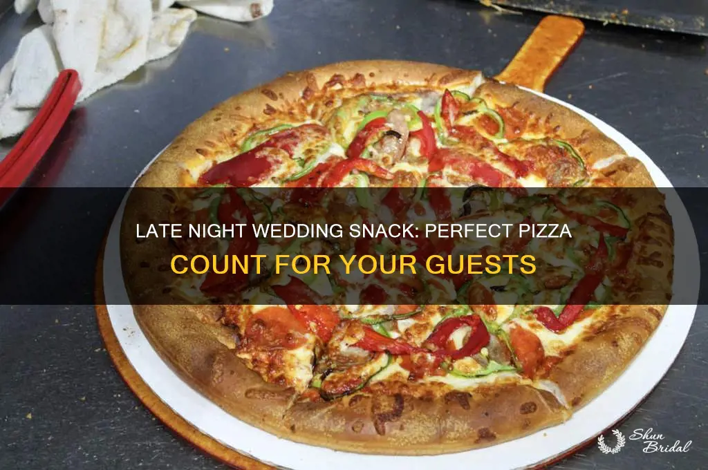 how many pizzas for late night wedding snack