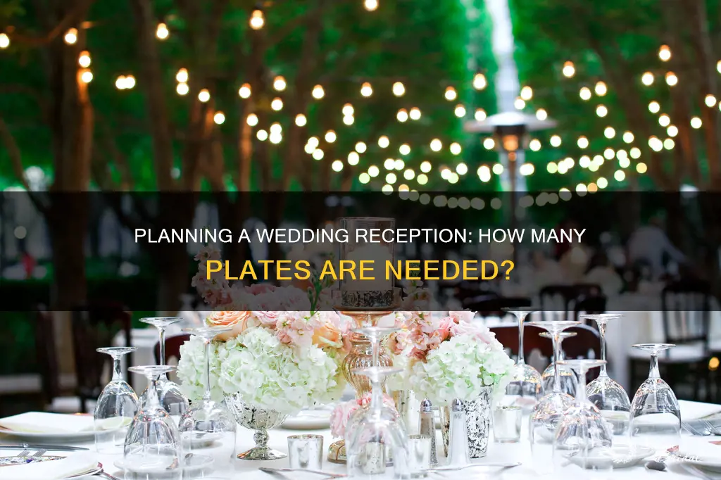 how many plates do you need for a wedding reception