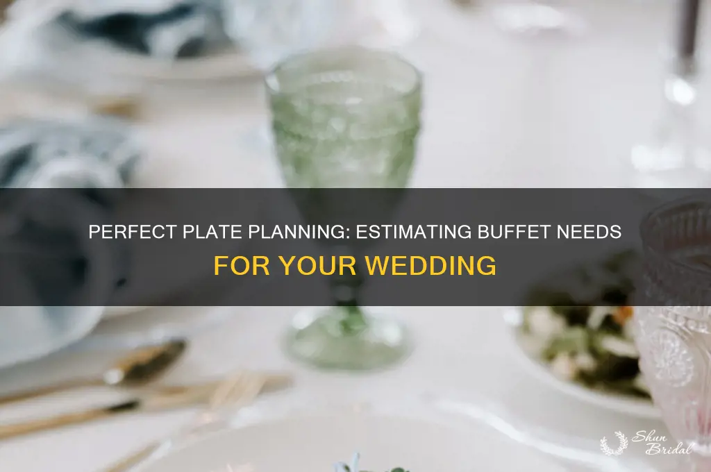 how many plates for buffet wedding