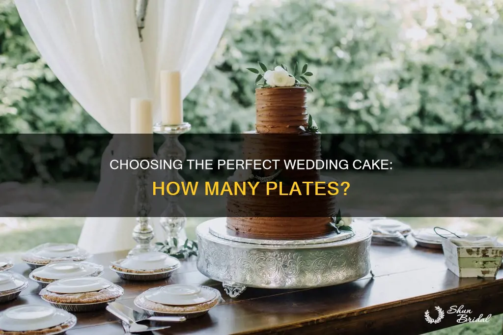 how many plates for wedding cake