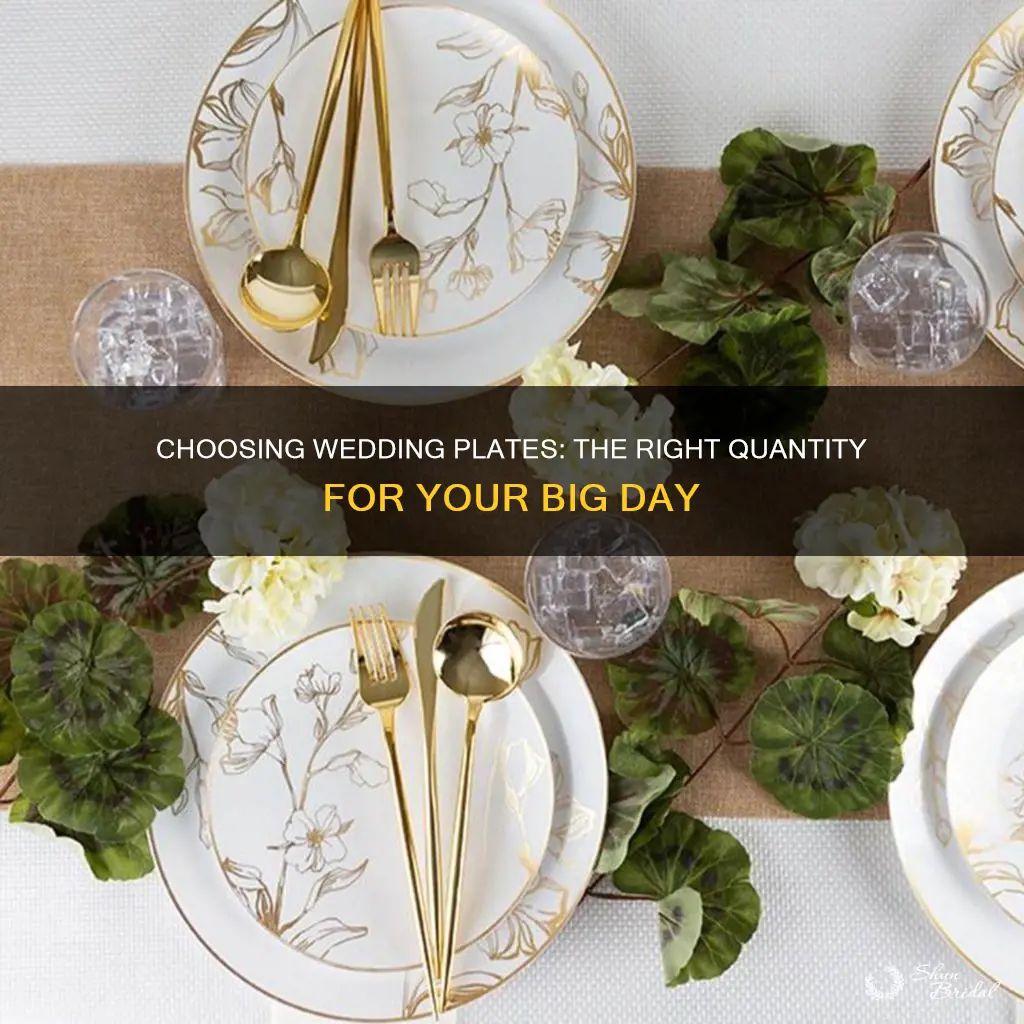 how many plates need to order for wedding of 325