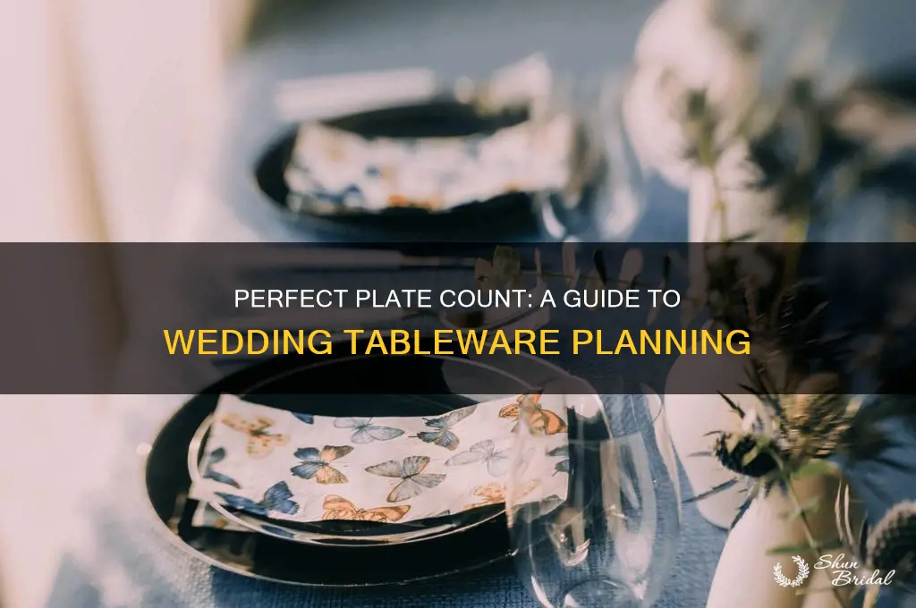 how many plates to buy for wedding