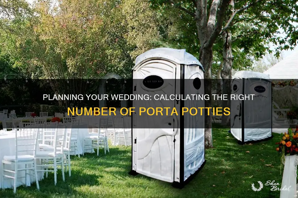 how many porta potties for a wedding