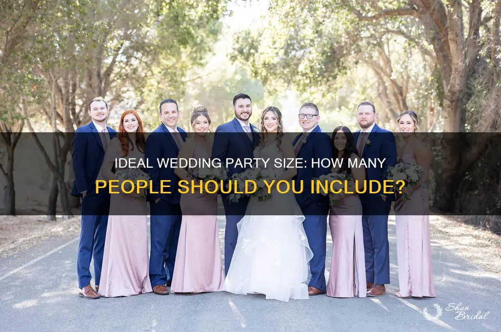 how many ppl in a wedding party