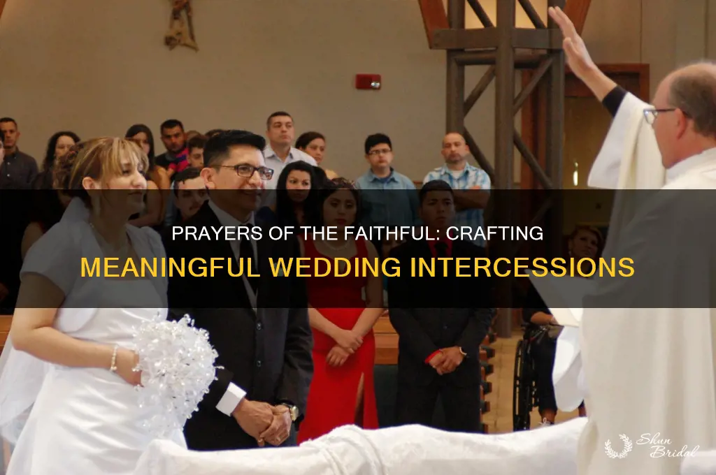 how many prayers of the faithful at a wedding
