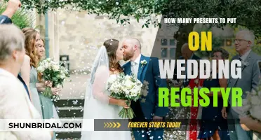 The Perfect Wedding Registry: How Many Gifts?