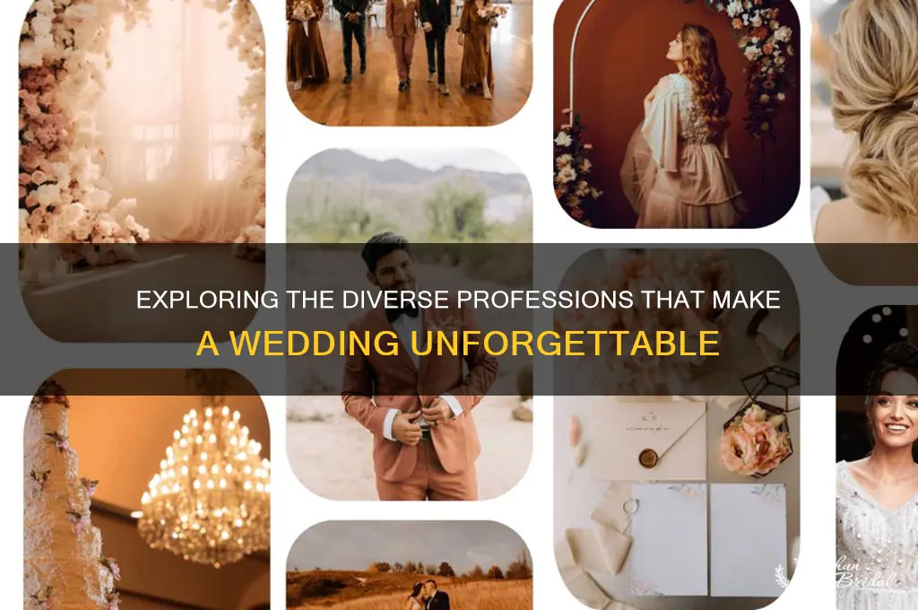 how many professions are there in a wedding