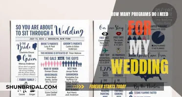 Planning Your Wedding: Selecting the Right Number of Programs