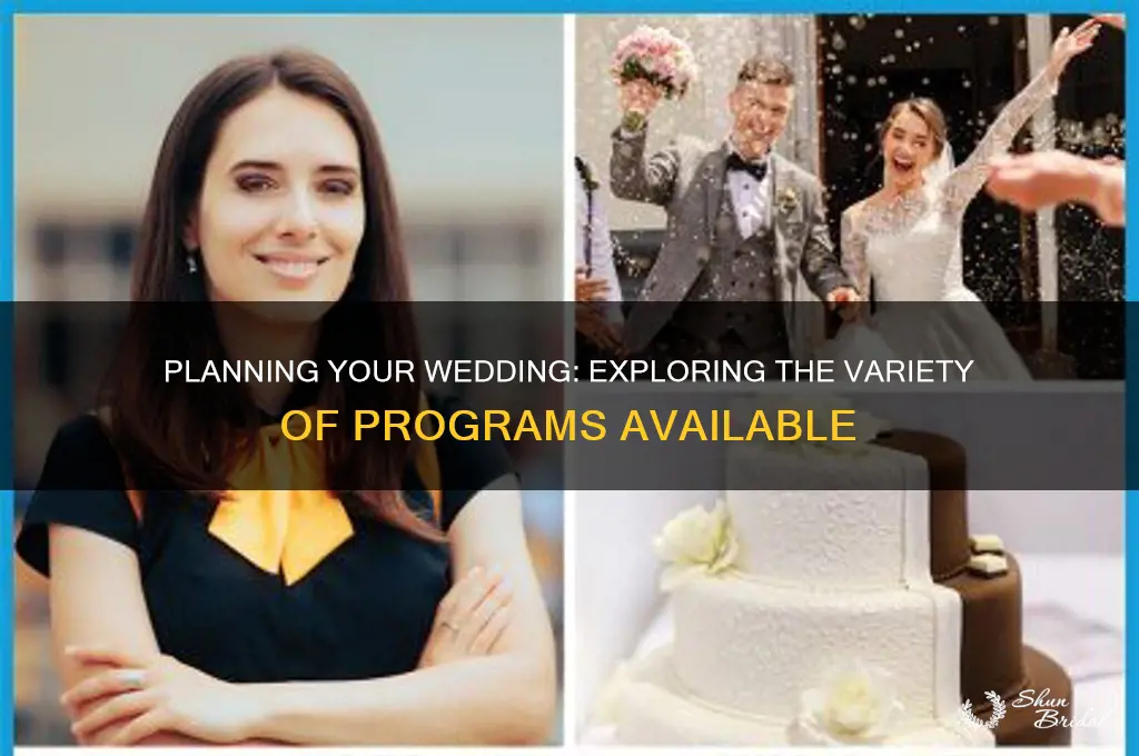 how many programs for wedding