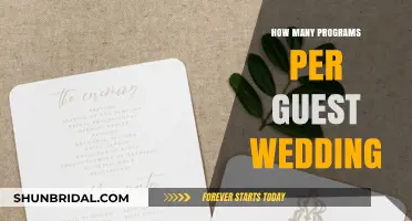 Perfect Wedding Programs: How Many Per Guest for a Seamless Celebration?