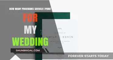 Perfect Wedding Program Print Count: Tips for Your Special Day