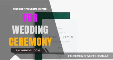 Elegant Wedding Program Printing Tips: How Many to Prepare