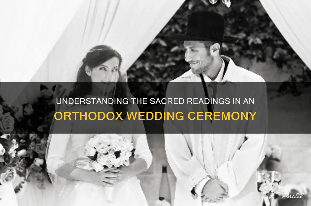 how many readings are in an orthodox wedding