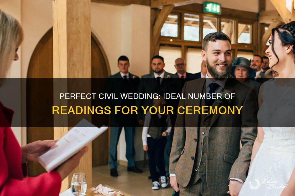 how many readings at a civil wedding