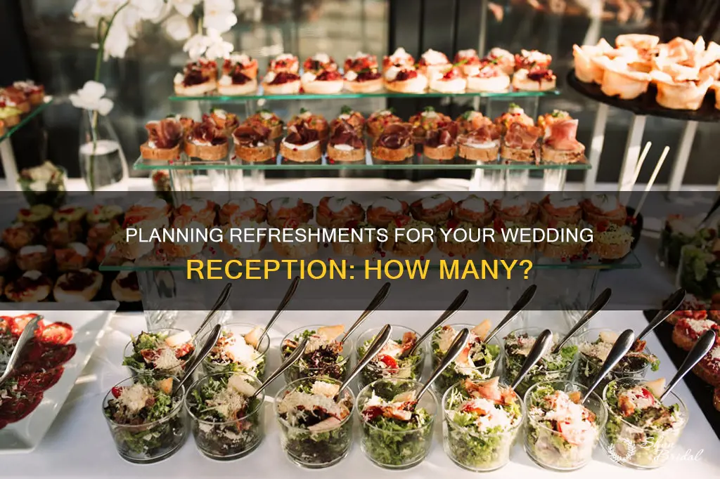 how many refreshments do I need for a wedding reception
