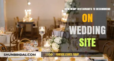 Perfect Restaurant Recommendations for Your Wedding Site: How Many to Suggest?