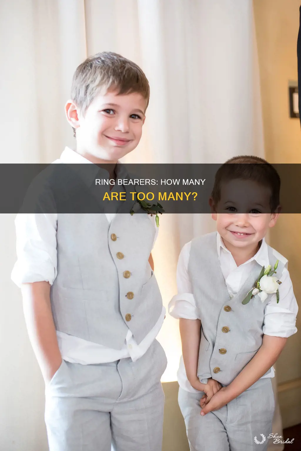 how many ring bearers can you have