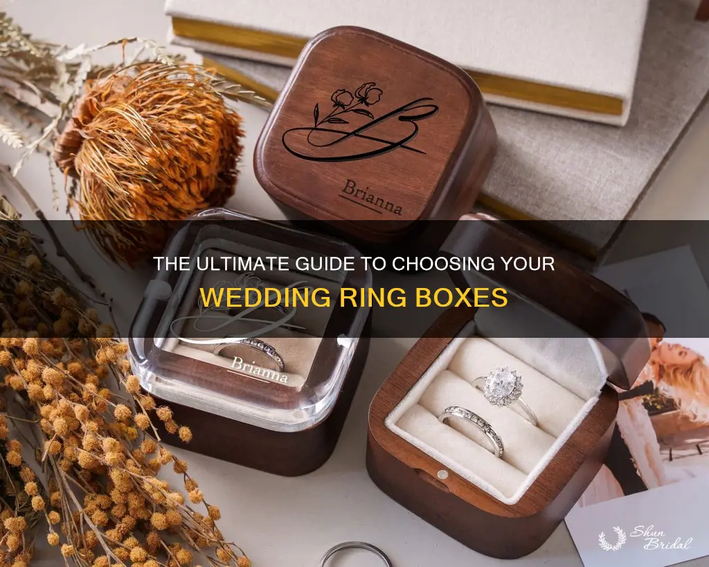 how many ring boxes for wedding