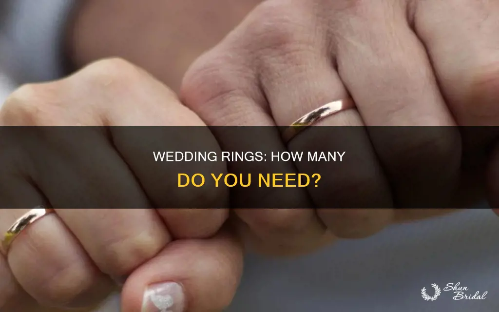 how many rings are needed for a wedding