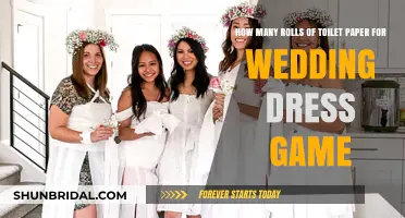 Toilet Paper Wedding Dress Game: How Many Rolls?