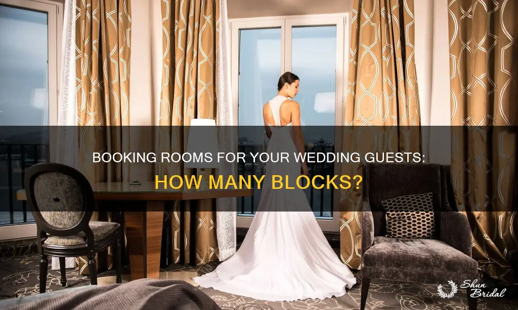 how many room blocks for a wedding