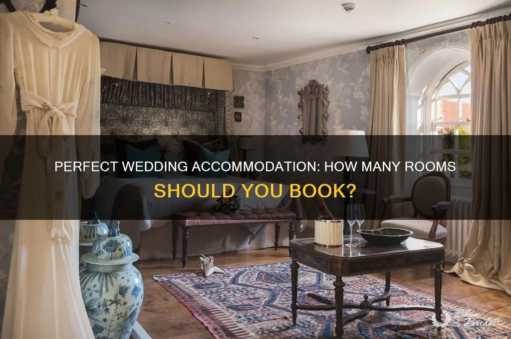 how many rooms should I book for a wedding