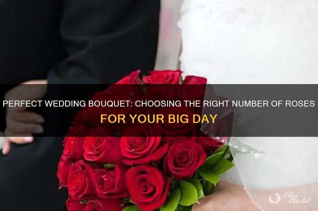 how many roses for a wedding bouquet