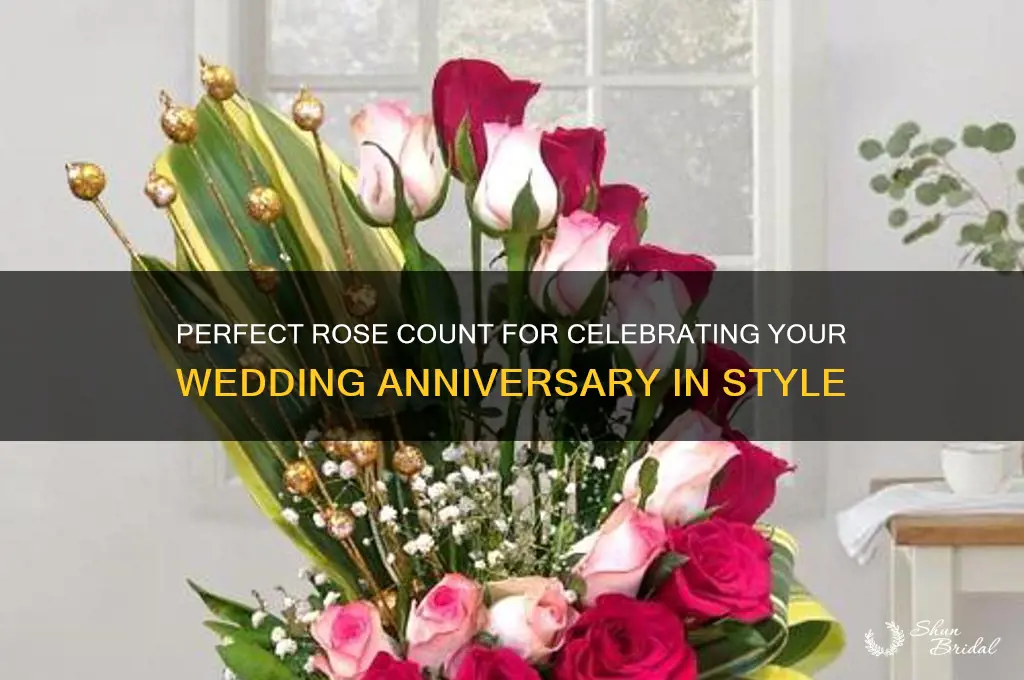 how many roses for wedding anniversary