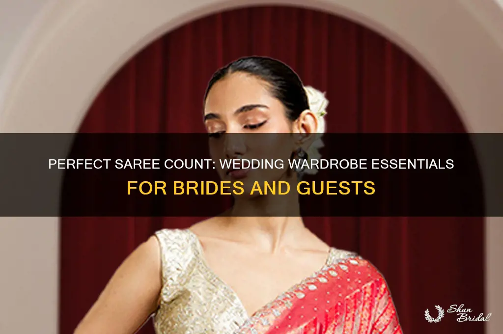 how many sarees for wedding
