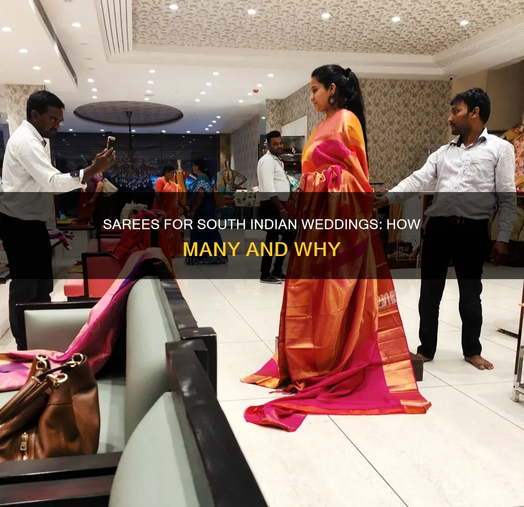 how many sarees we need for south inidan wedding