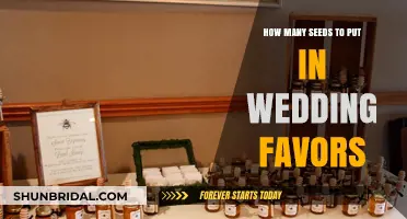 Seeds as Wedding Favors: How Many to Include?
