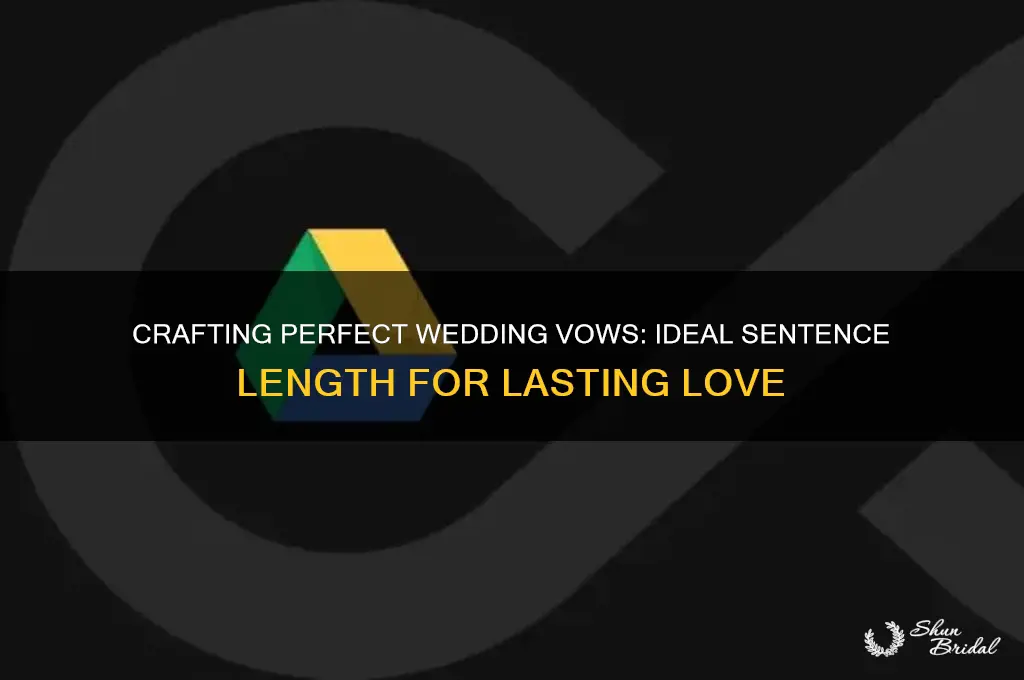 how many sentences should the vows be