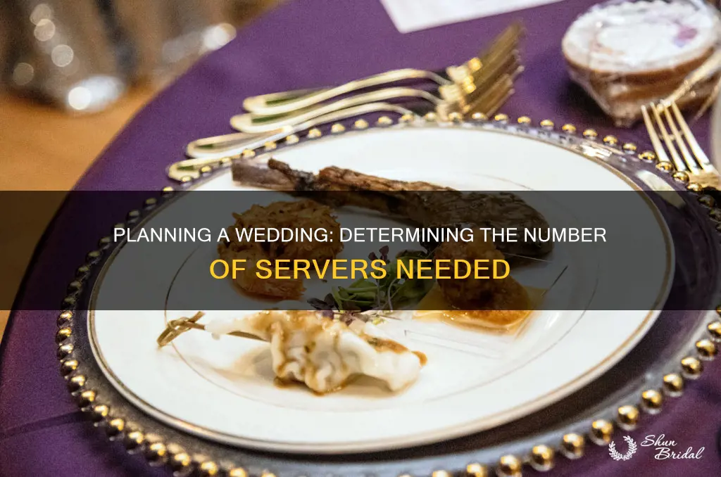 how many servers needed for a wedding