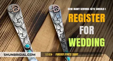 Choosing the Perfect Number of Serving Sets for Your Wedding Registry
