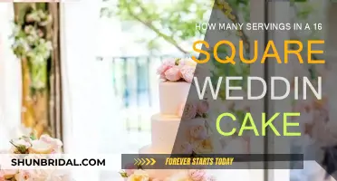 Square Wedding Cake Servings: How Many Can You Get?