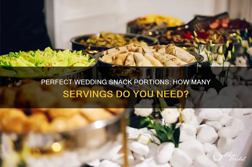 how many servings wedding snacks