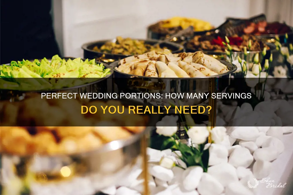 how many servings wedding