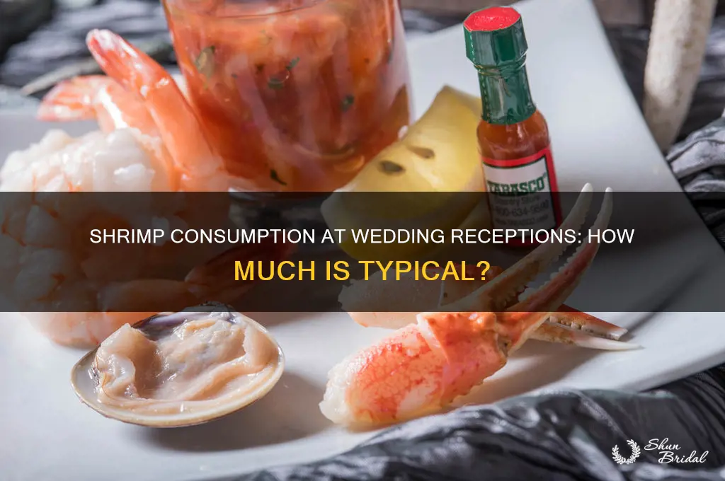 how many shrimp do people eat at a wedding recption