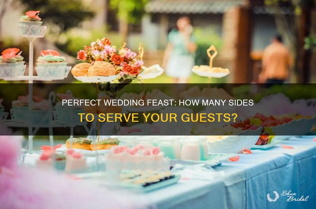 how many sides to serve at a wedding