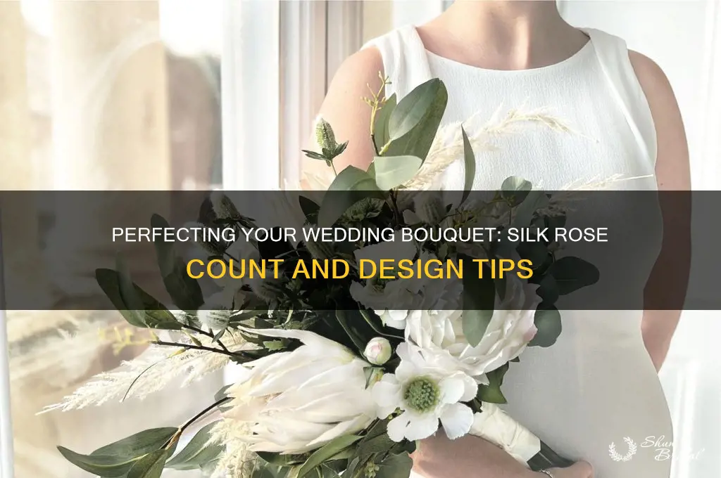how many silk roses in a wedding bouquet