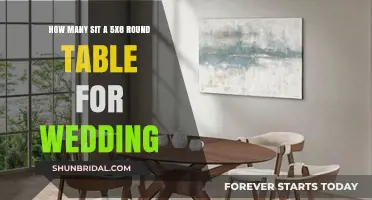 Seating Guide: How Many Guests Fit at a 5x8 Round Wedding Table?