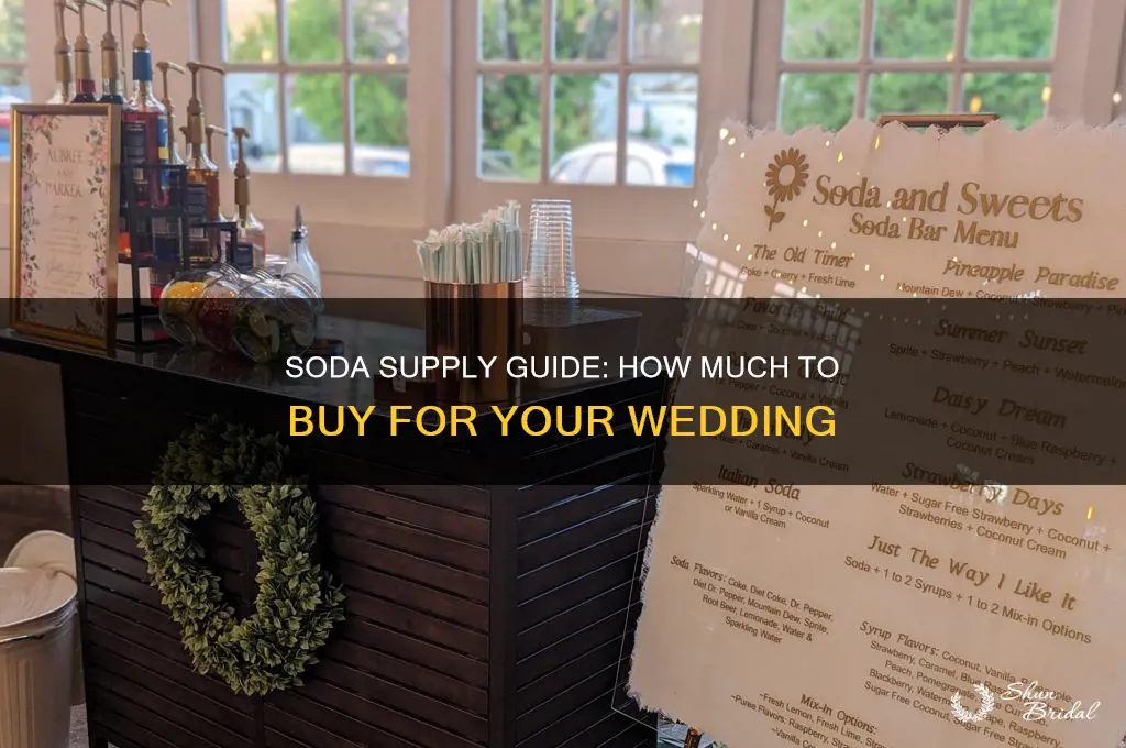 how many sodas should I buy for a wedding