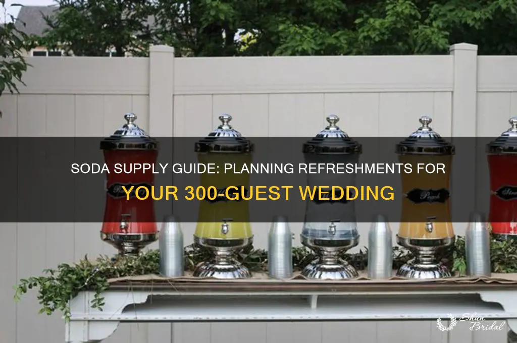 how many sodas to buy for a 300 person wedding