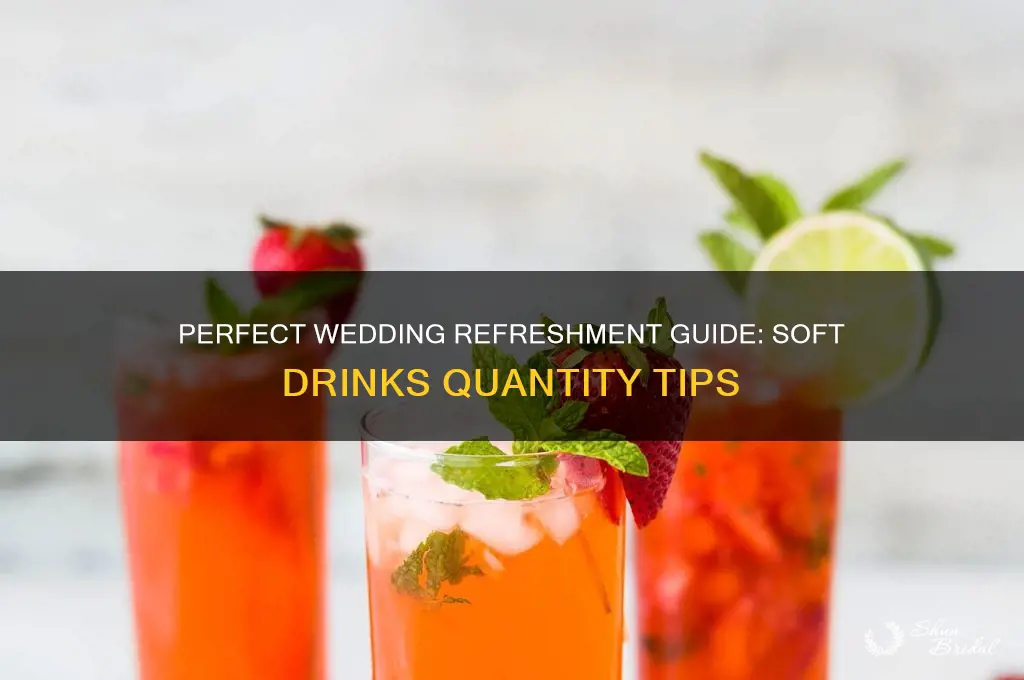 how many soft drinks for a wedding