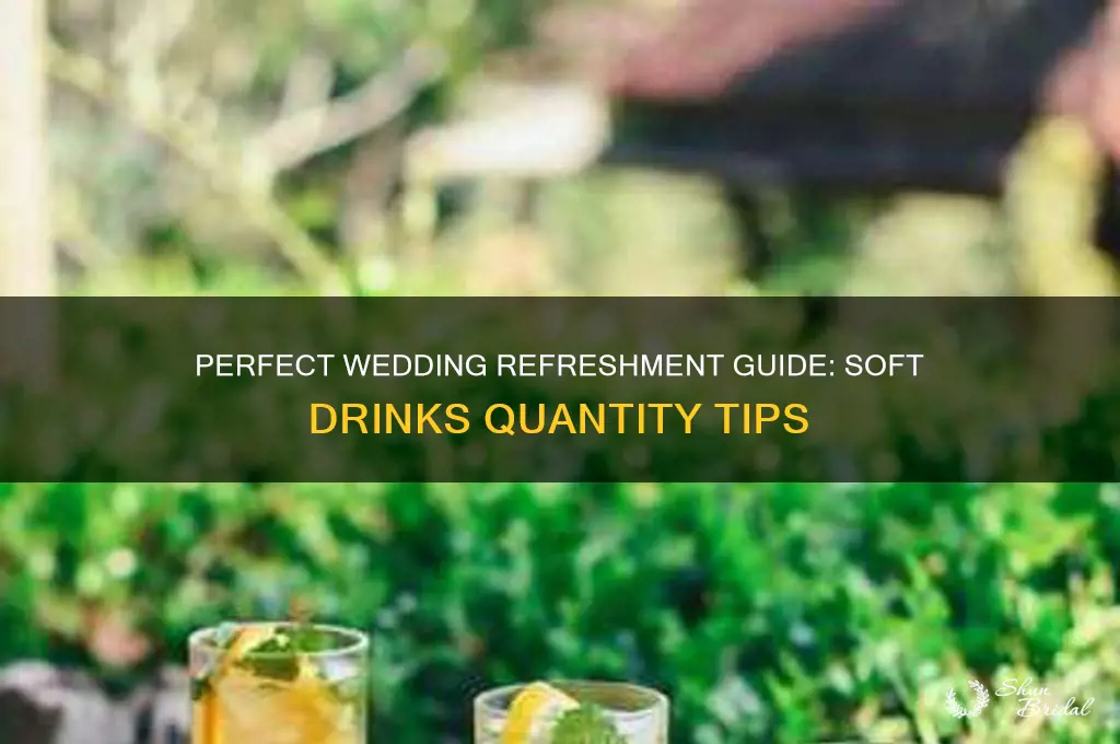 how many soft drinks to buy for a wedding