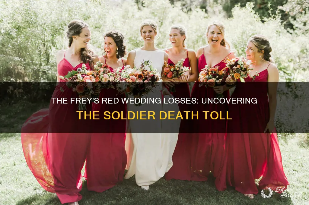 how many soliders did the freys loose at red wedding